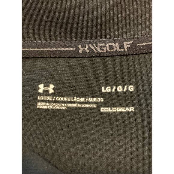 Under Armour cold gear golf long sleeves black golf pullover size Large - Picture 3 of 10